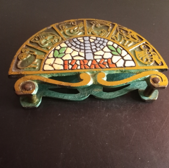 Israeli Bronze Napkin or Letter Holder - Picture 5 of 5